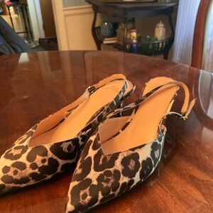 J. Crew Brown and Black Flats Timeless Style